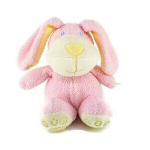 Kids II Laughing Puppy Plush Stuffed Animal Baby Toy Pastel Pink soft Giggles